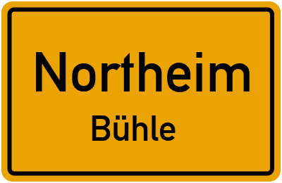 Ortsschild Northeim Bühle
