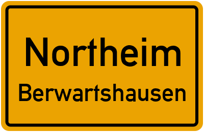 Straßenverzeichnis Northeim Berwartshausen