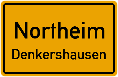 Ortsschild Northeim Denkershausen