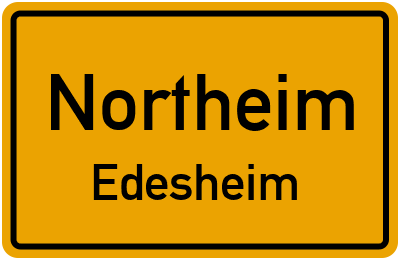 Ortsschild Northeim Edesheim