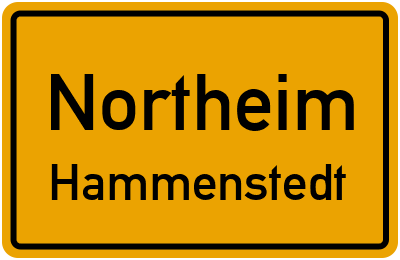 Ortsschild Northeim Hammenstedt