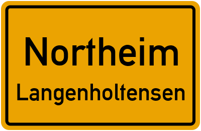 Ortsschild Northeim Langenholtensen