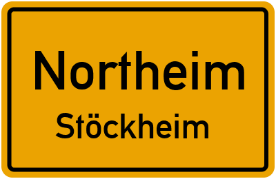 Ortsschild Northeim Stöckheim