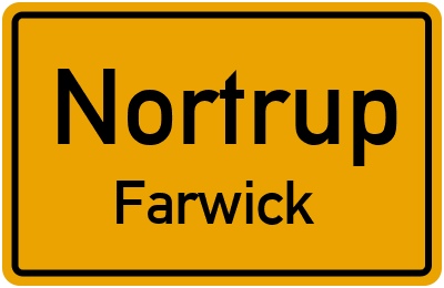 Straßenverzeichnis Nortrup Farwick