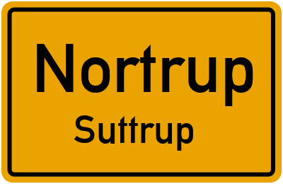 Ortsschild Nortrup Suttrup