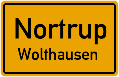 Straßenverzeichnis Nortrup Wolthausen