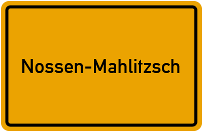 Branchenbuch Nossen-Mahlitzsch, Sachsen
