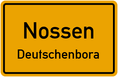 Straßenverzeichnis Nossen Deutschenbora