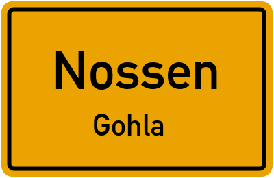 Straßenverzeichnis Nossen Gohla