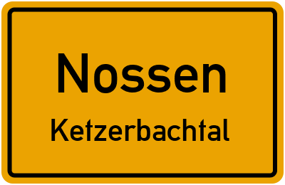 Straßenverzeichnis Nossen Ketzerbachtal