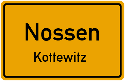 Ortsschild Nossen Kottewitz