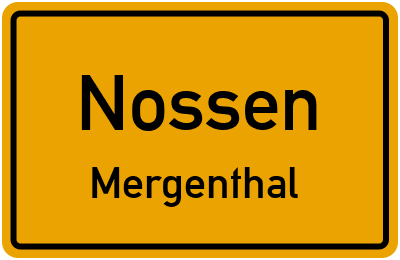 Straßenverzeichnis Nossen Mergenthal