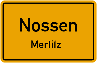 Straßenverzeichnis Nossen Mertitz
