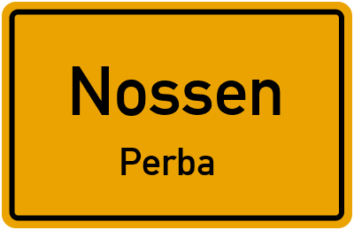 Straßenverzeichnis Nossen Perba