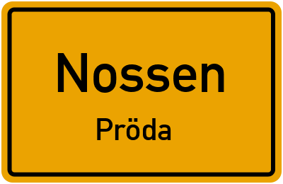 Straßenverzeichnis Nossen Pröda