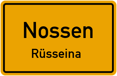 Straßenverzeichnis Nossen Rüsseina