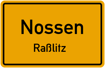 Straßenverzeichnis Nossen Raßlitz