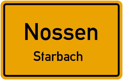 Straßenverzeichnis Nossen Starbach