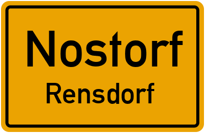 Straßenverzeichnis Nostorf Rensdorf
