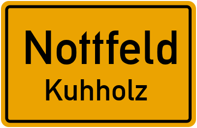 Straßenverzeichnis Nottfeld Kuhholz