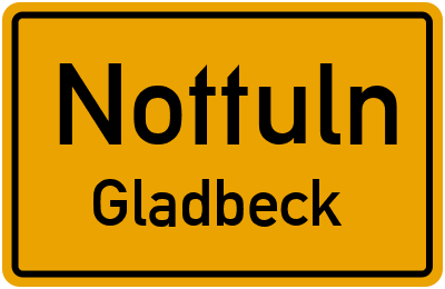 Straßenverzeichnis Nottuln Gladbeck