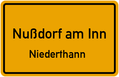 Straßenverzeichnis Nußdorf am Inn Niederthann