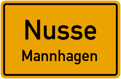 Straßenverzeichnis Nusse Mannhagen