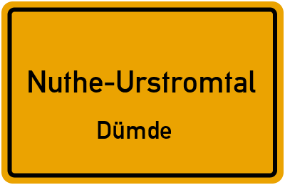 Straßenverzeichnis Nuthe-Urstromtal Dümde