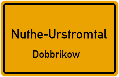Straßenverzeichnis Nuthe-Urstromtal Dobbrikow