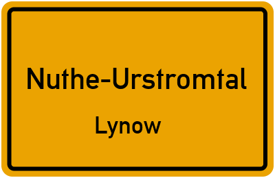 Straßenverzeichnis Nuthe-Urstromtal Lynow