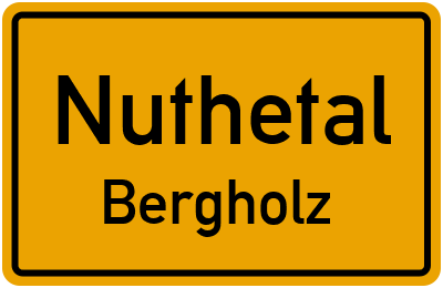 Straßenverzeichnis Nuthetal Bergholz