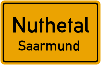 Straßenverzeichnis Nuthetal Saarmund