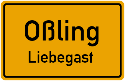 Straßenverzeichnis Oßling Liebegast