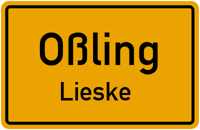 Straßenverzeichnis Oßling Lieske