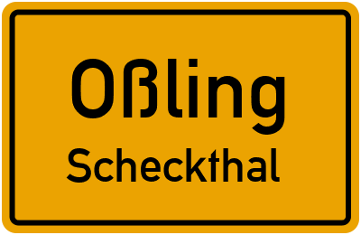 Straßenverzeichnis Oßling Scheckthal