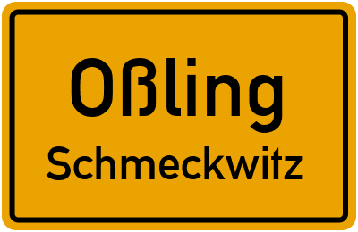 Straßenverzeichnis Oßling Schmeckwitz