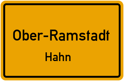 Straßenverzeichnis Ober-Ramstadt Hahn