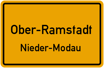 Straßenverzeichnis Ober-Ramstadt Nieder-Modau