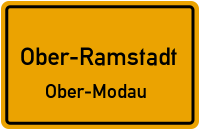 Straßenverzeichnis Ober-Ramstadt Ober-Modau