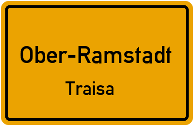Straßenverzeichnis Ober-Ramstadt Traisa
