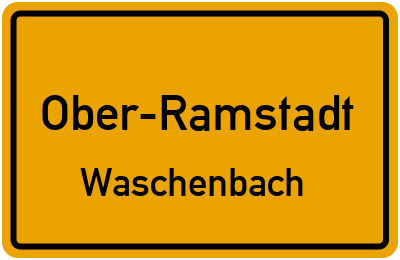 Straßenverzeichnis Ober-Ramstadt Waschenbach
