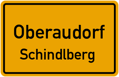 Ortsschild Oberaudorf Schindlberg