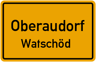 Straßenverzeichnis Oberaudorf Watschöd
