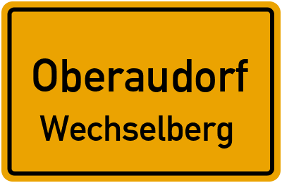 Straßenverzeichnis Oberaudorf Wechselberg