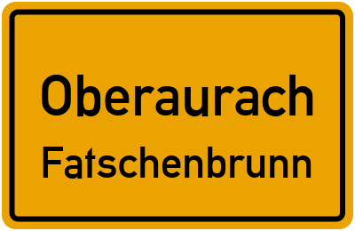 Straßenverzeichnis Oberaurach Fatschenbrunn
