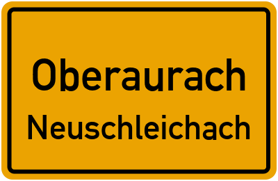 Straßenverzeichnis Oberaurach Neuschleichach
