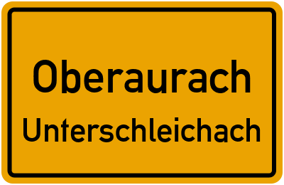 Straßenverzeichnis Oberaurach Unterschleichach
