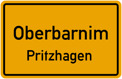 Straßenverzeichnis Oberbarnim Pritzhagen