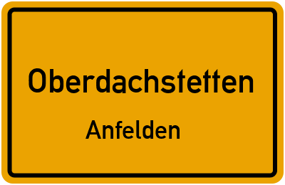 Straßenverzeichnis Oberdachstetten Anfelden