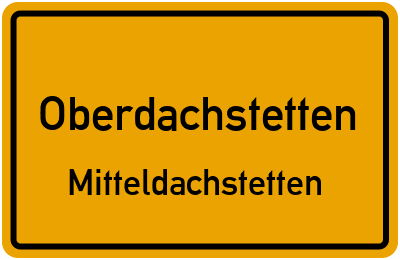 Straßenverzeichnis Oberdachstetten Mitteldachstetten